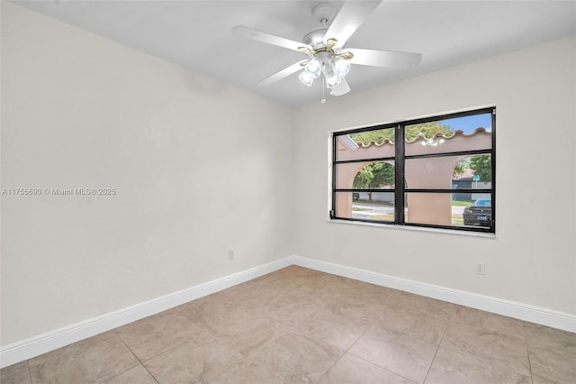 4840 SW 141st Ave, Miami, FL 33175 - unfurnished room with a ceiling fan and baseboards