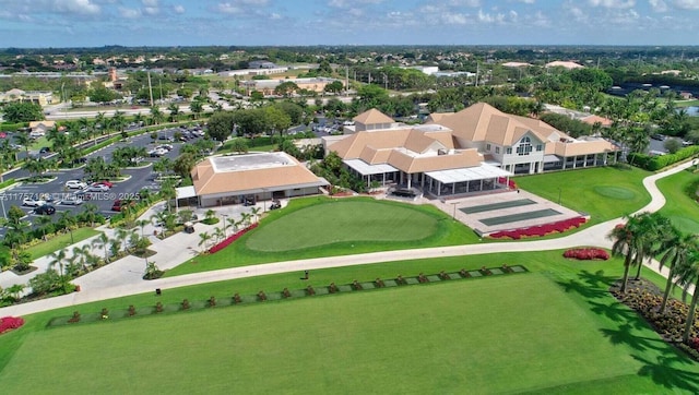 drone / aerial view featuring a residential view