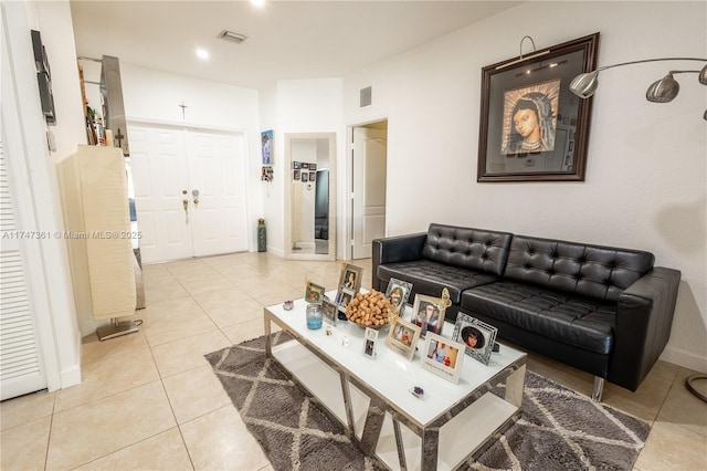 15333 SW 184th St, Miami, FL 33187 - living room featuring baseboards, visible vents, and light tile patterned flooring