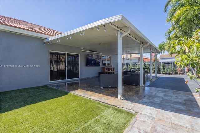 15333 SW 184th St, Miami, FL 33187 - view of patio / terrace with fence