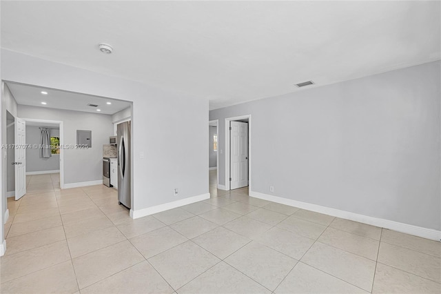 5248 N Andrews Ave, Oakland Park, FL 33309 - spare room with recessed lighting, visible vents, baseboards, and light tile patterned floors
