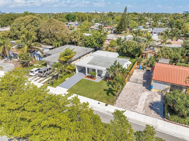 bird's eye view featuring a residential view