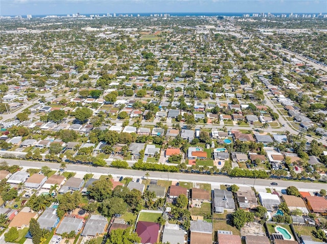 5248 N Andrews Ave, Oakland Park, FL 33309 - birds eye view of property with a residential view