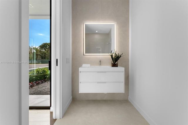 6991 SW 91st St, Pinecrest, FL 33156 - bathroom featuring vanity and baseboards