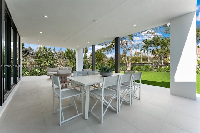 6991 SW 91st St, Pinecrest, FL 33156 - view of patio / terrace featuring outdoor dining area