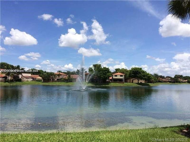 view of water feature