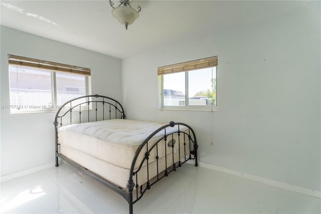 bedroom with baseboards