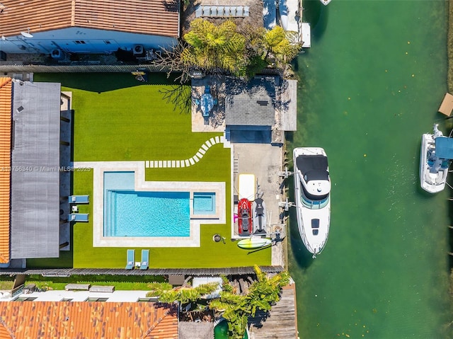 birds eye view of property