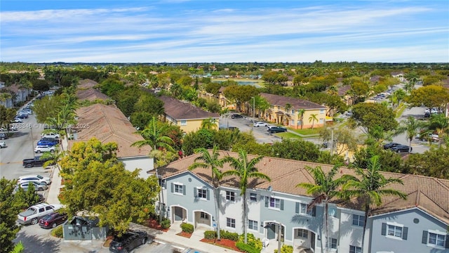 bird's eye view featuring a residential view