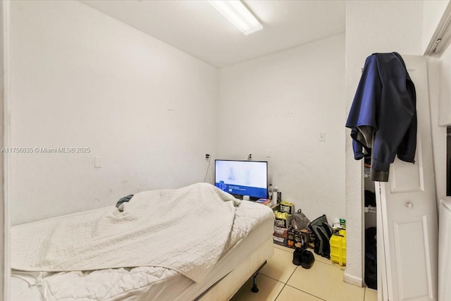 view of tiled bedroom