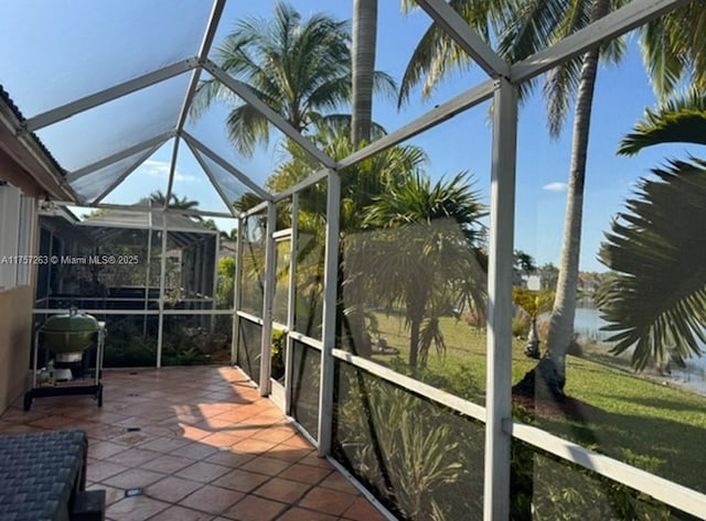 sunroom with plenty of natural light