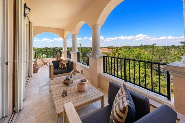 view of balcony