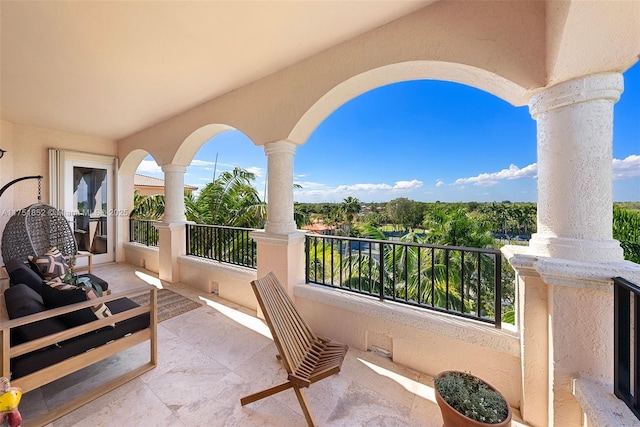 view of balcony