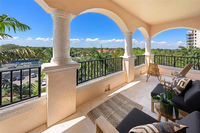 view of balcony