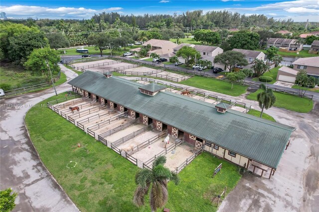 bird's eye view featuring a residential view