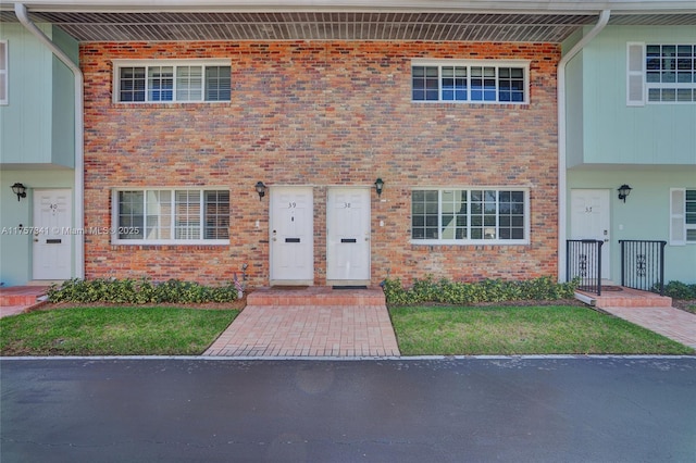 multi unit property with brick siding