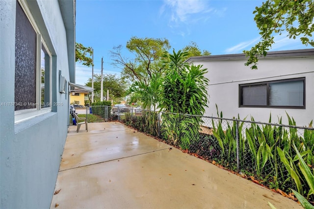 view of patio with fence