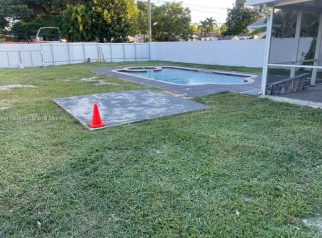 2318 Scott St, Hollywood, FL 33020 - fenced backyard with a patio