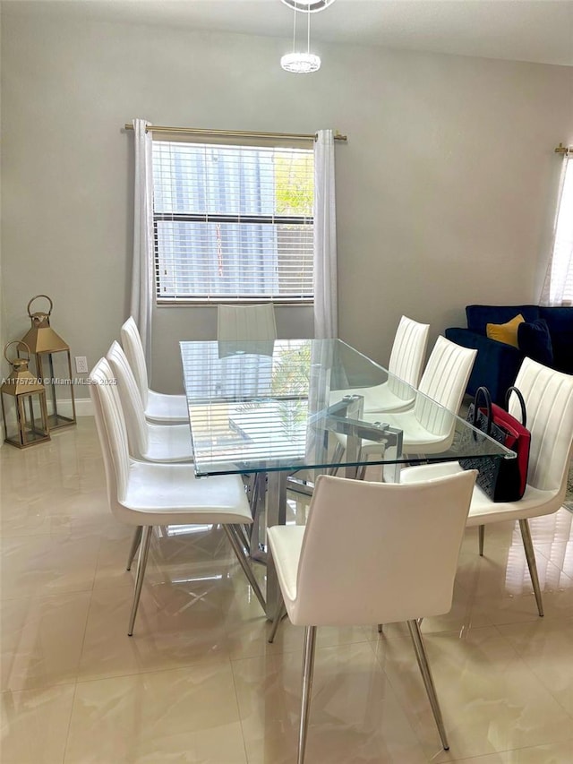 view of dining area