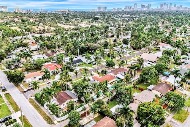 bird's eye view featuring a view of city