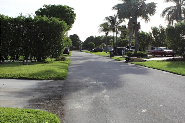 view of road