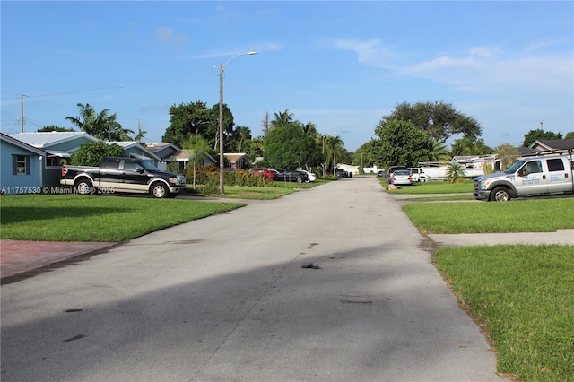 view of road featuring street lighting