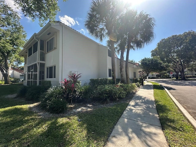 view of property exterior featuring stucco siding