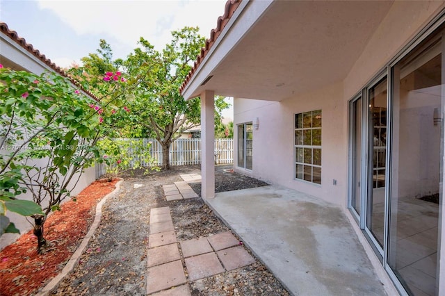 view of patio / terrace with a fenced backyard