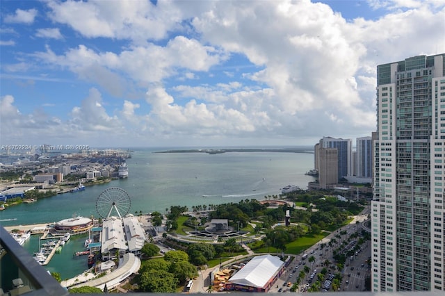 water view featuring a view of city