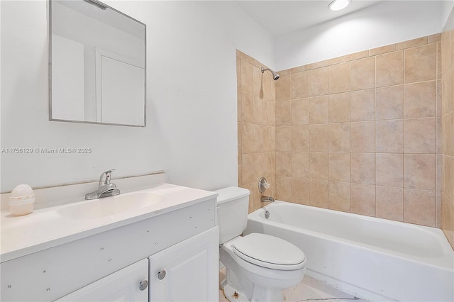 21375 Marina Cove Cir Unit 14-A, Aventura, FL 33180 - full bathroom with shower / bathtub combination, vanity, and toilet