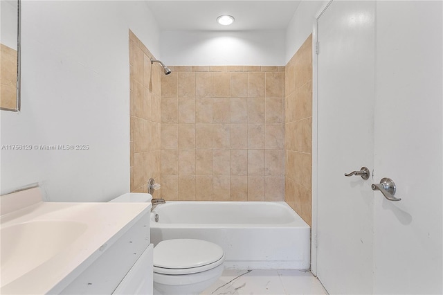 21375 Marina Cove Cir Unit 14-A, Aventura, FL 33180 - bathroom featuring shower / washtub combination, vanity, and toilet