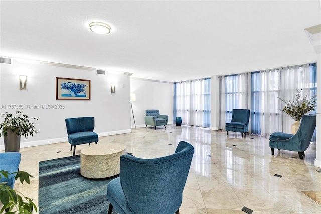 lobby with visible vents