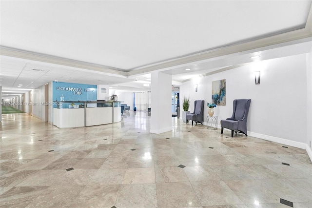 view of reception area