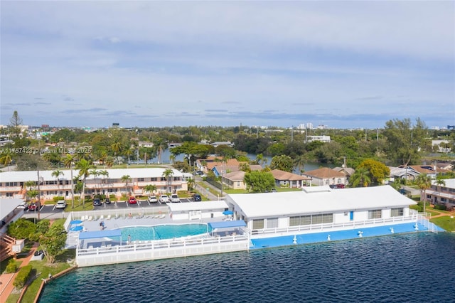 800 SW 11th Ave Unit 9A, Hallandale Beach, FL 33009 - birds eye view of property with a water view