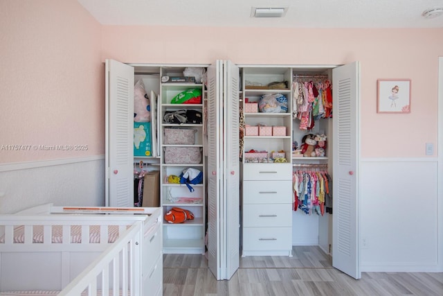 closet with visible vents