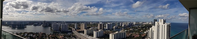 water view featuring a city view