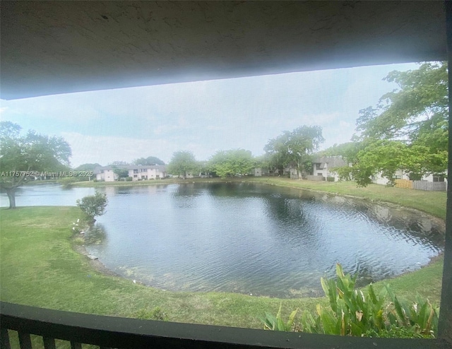 view of water feature