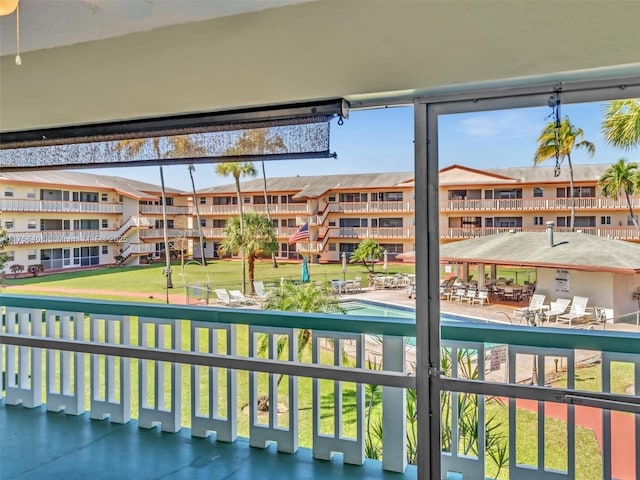 view of balcony