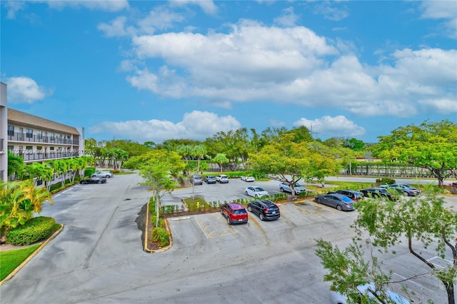 view of uncovered parking lot