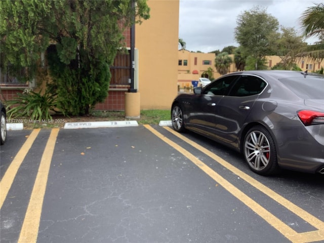 view of uncovered parking lot