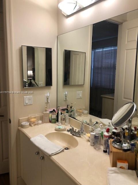 bathroom with vanity