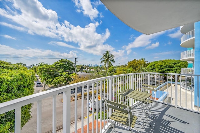 view of balcony