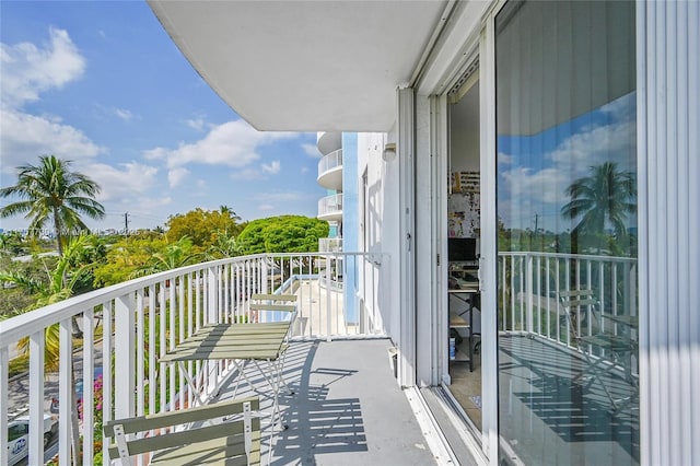 view of balcony