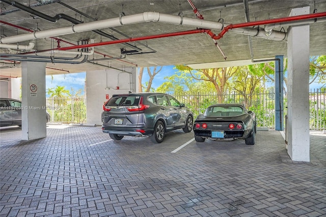 view of parking deck