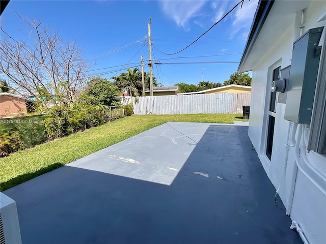 view of patio / terrace with a fenced backyard