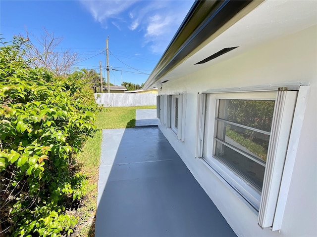 view of patio / terrace with fence