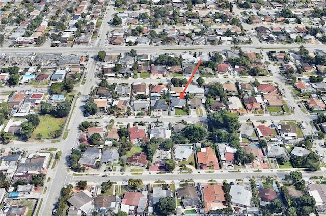 drone / aerial view featuring a residential view