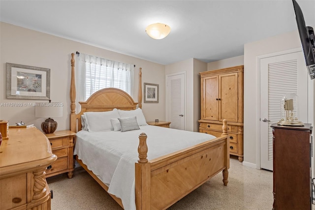 bedroom with baseboards