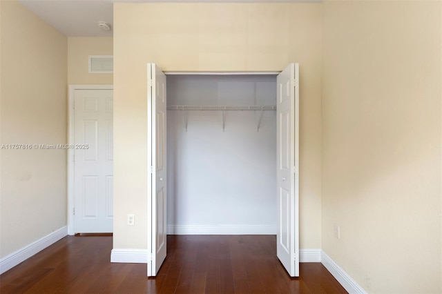 closet featuring visible vents