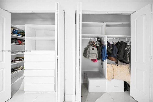 view of closet